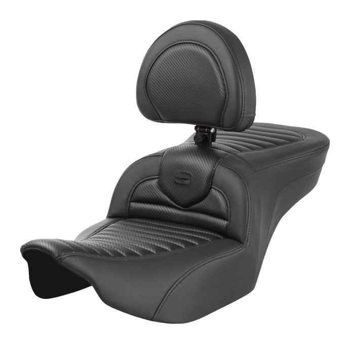 Saddlemen Roadsofa TTR / CF Tuck N Roll / Carbon Fiber Seat For Harley Touring 2023-2026 - Image 3