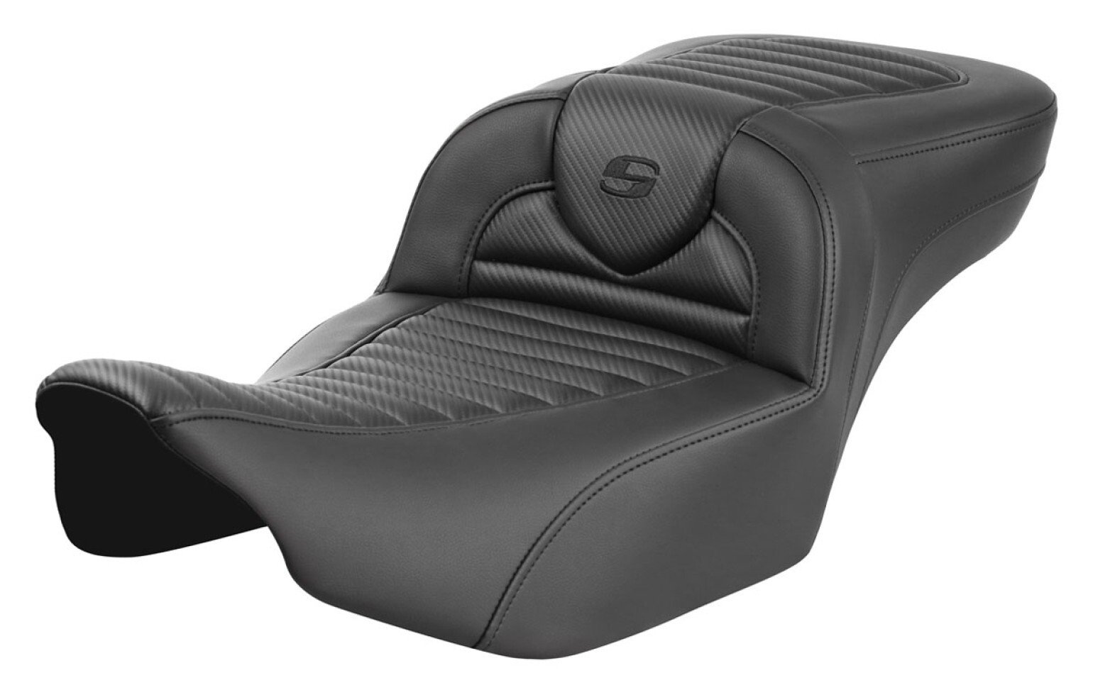 Saddlemen Roadsofa TTR / CF Tuck N Roll / Carbon Fiber Seat For Harley Touring 2023-2026 - Image 2
