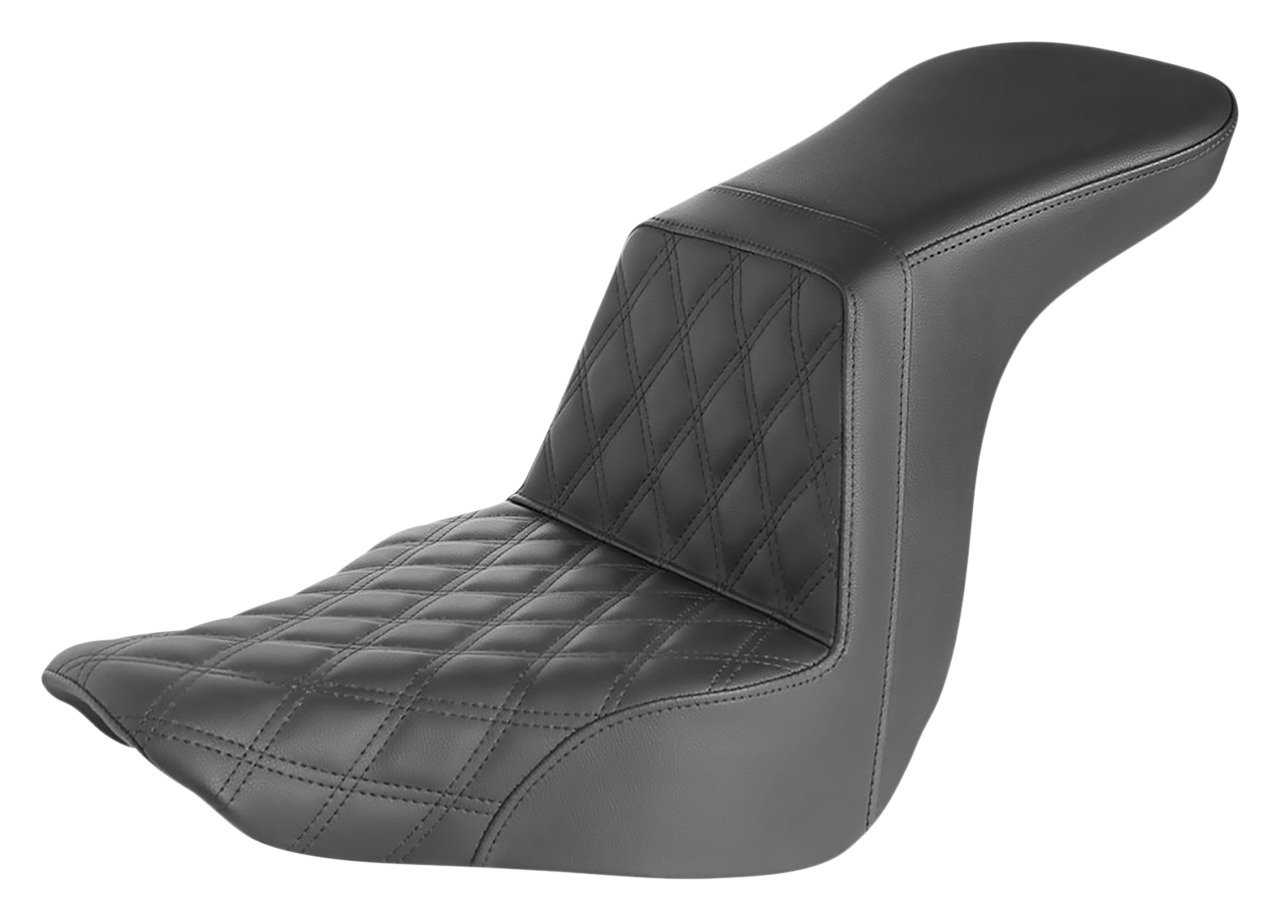 Saddlemen Tour Step-Up LS Lattice Stitch Seat For Harley