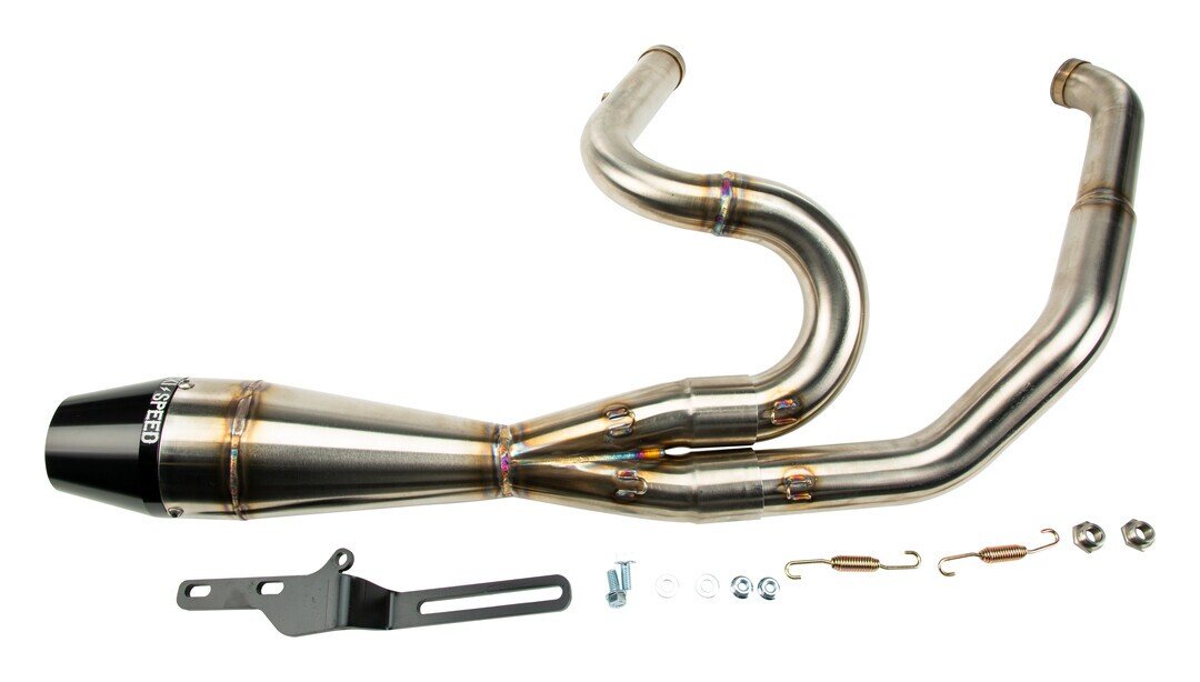 Sawicki Speed Shop Intimidator 2-Into-1 Shorty Exhaust For Harley - Image 2