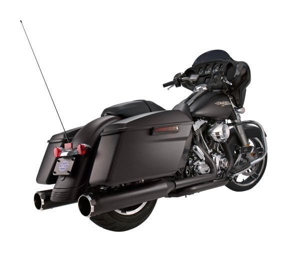 S&S Cycle 4.5" MK45 Thruster Slip-On Mufflers For Harley Touring - Image 2