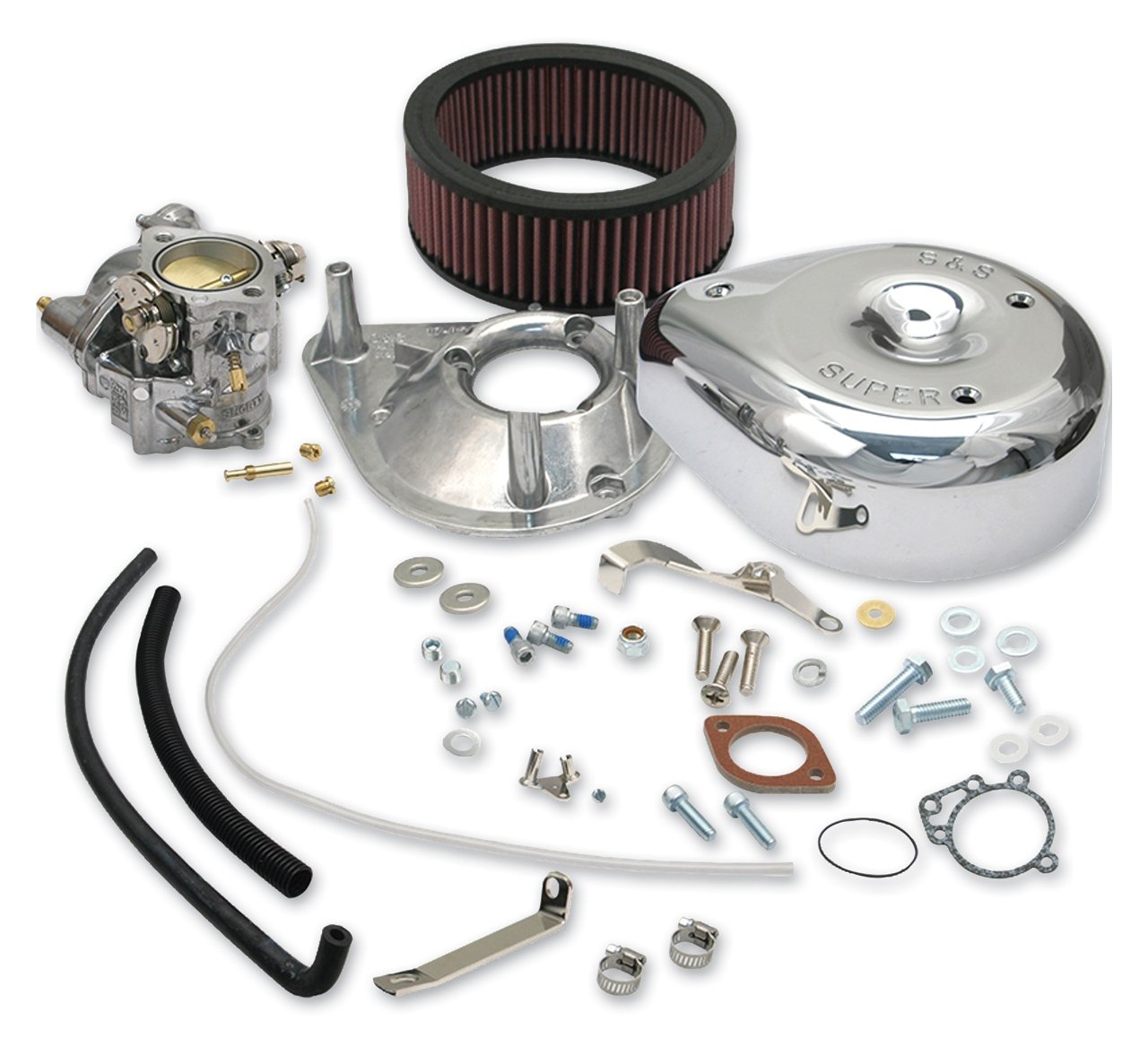 S&S Cycle Super E Shorty Super Carburetor Kits For Harley 1966-1984