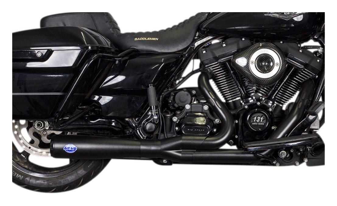 S&S Cycle Diamondback 2-1 Race Only Exhaust System For Harley Touring 2017-2025