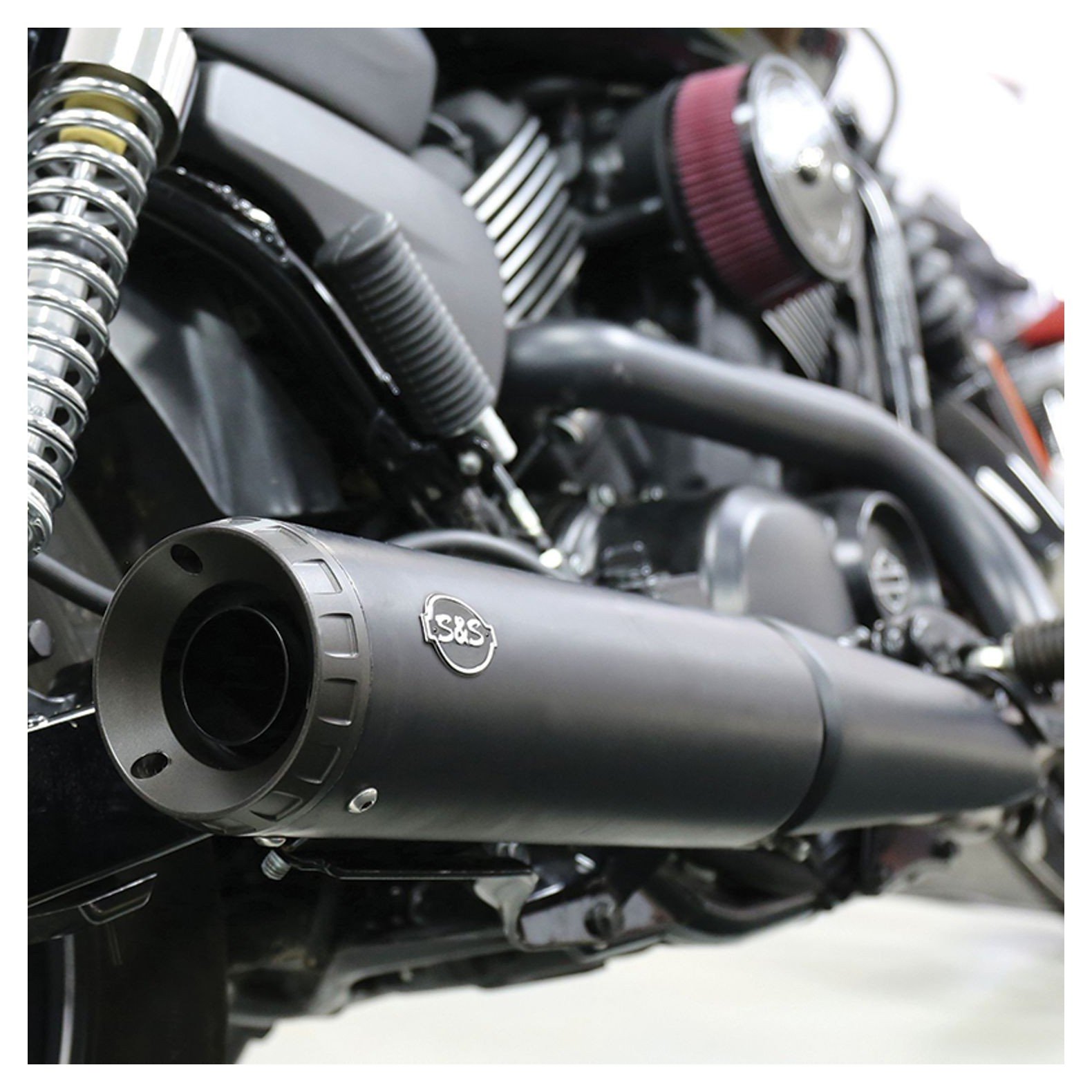 S&S Cycle Grand National Slip-On Muffler For Harley - Image 3
