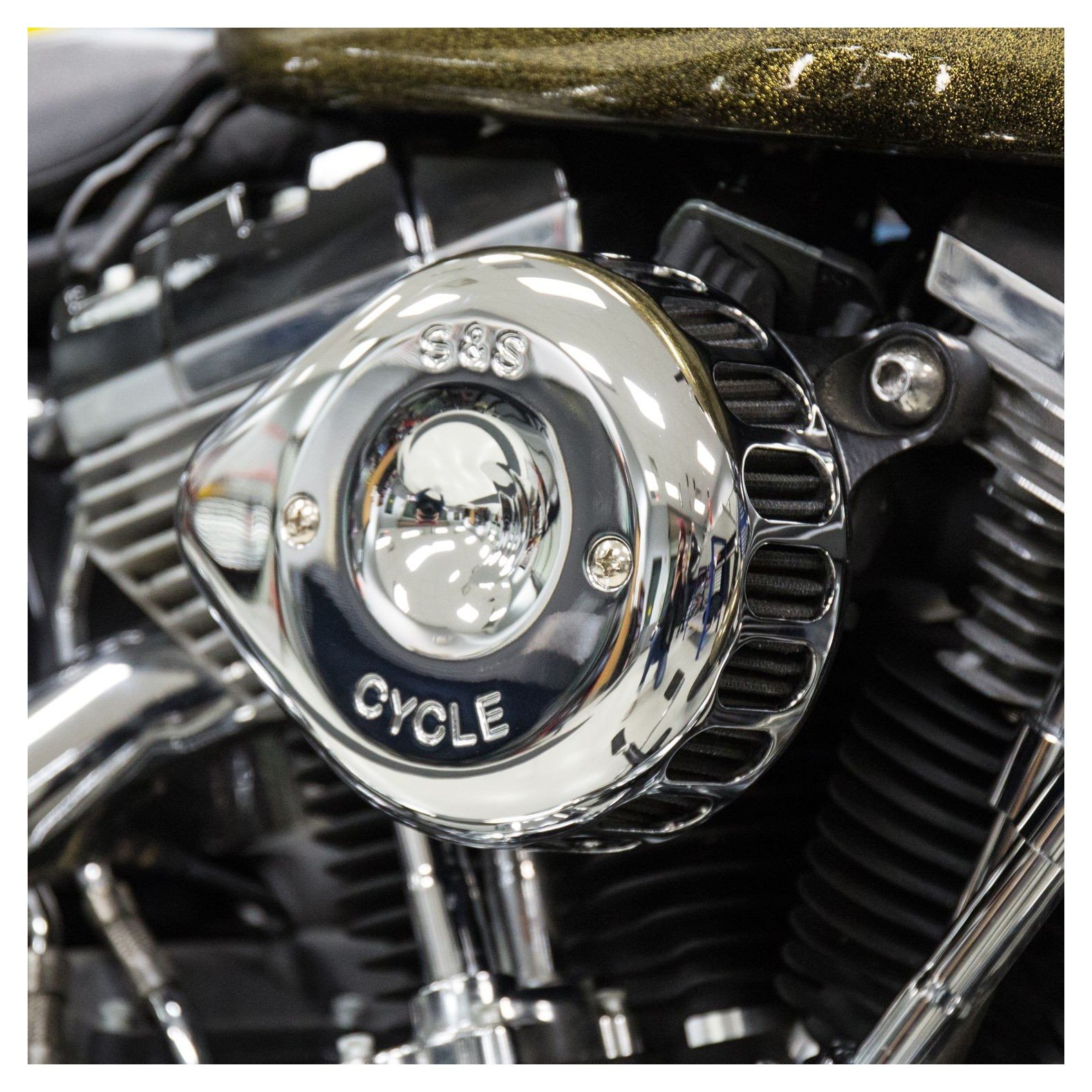 S&S Cycle Mini Teardrop Stealth Air Cleaner Kit For Harley - Image 3