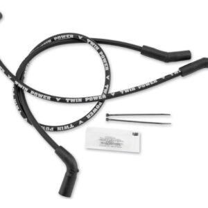 Twin Power Black Ignition Wire Set For Harley