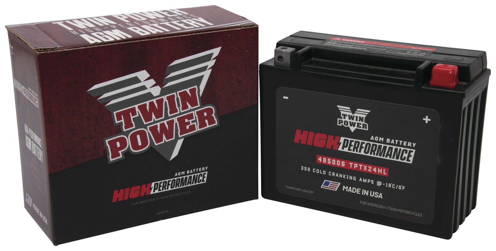 Twin Power High Performance Factory Activated AGM Battery For Harley