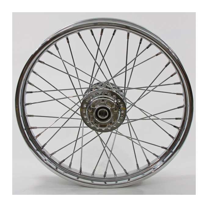 V-Twin Mfg. 40 Spoke Chrome Front Wheel For Harley Dyna Non-ABS 2008-2017 - Image 5
