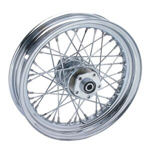V-Twin Mfg. 40 Spoke Chrome Rear Wheel For Harley 1986-1999
