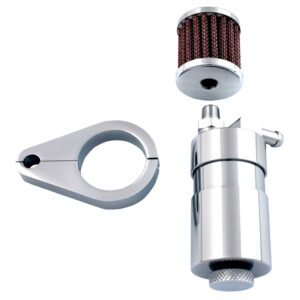 V-Twin Mfg. Chrome Sifton Engine Breather Oil Collector
