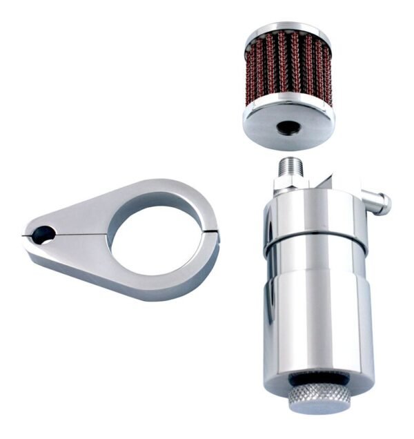 V-Twin Mfg. Chrome Sifton Engine Breather Oil Collector