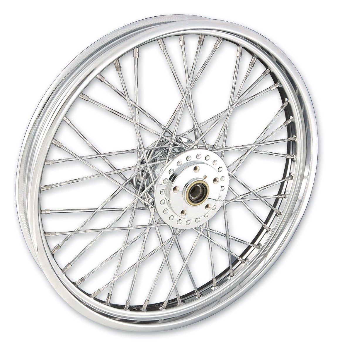 V-Twin Mfg. Custom Twisted Spoke Front Wheel For Harley 1984-1999 21" X 2.15" / Front [Blemished - Very Good]