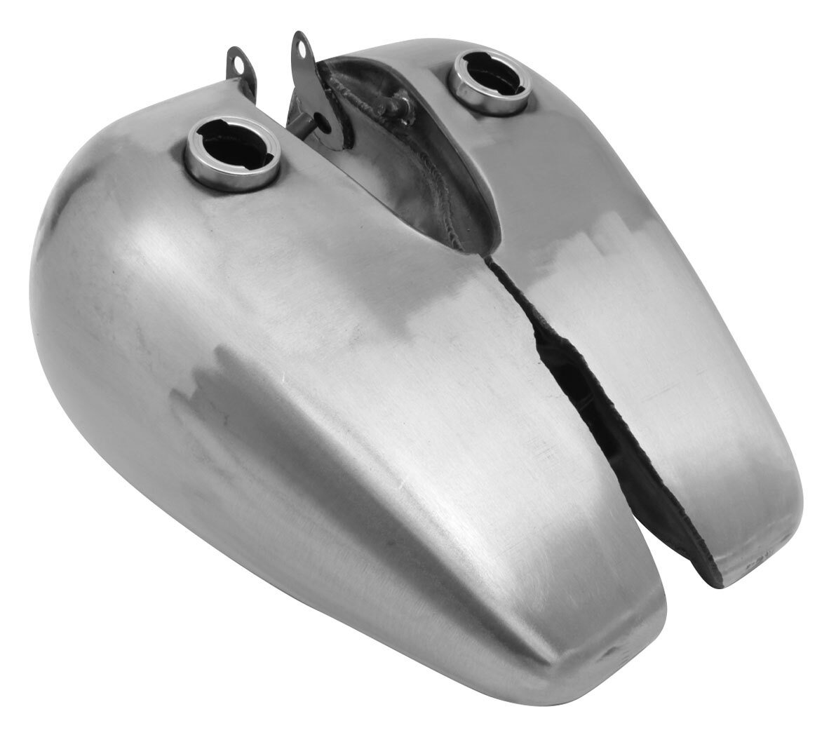 V-Twin Mfg. Replica 5.0 Bobbed Gas Tank Set For Harley FL / FX 1947-1984 - Image 4