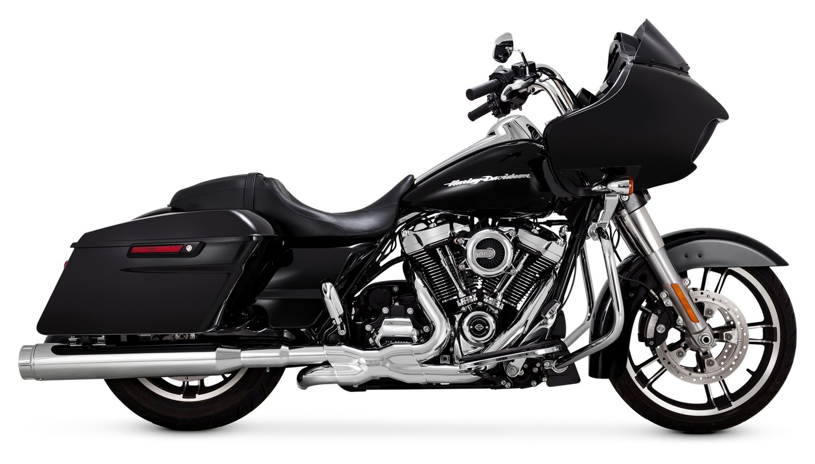 Vance & Hines 4 1/2" Torquer 450 Slip-On Mufflers For Harley - Image 2